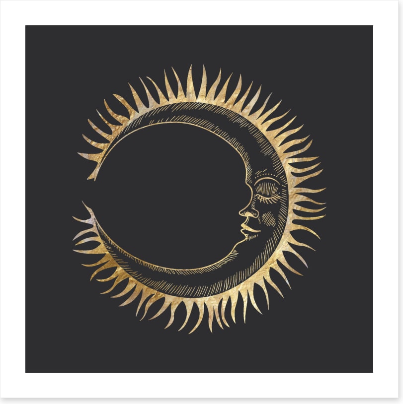 The golden moon