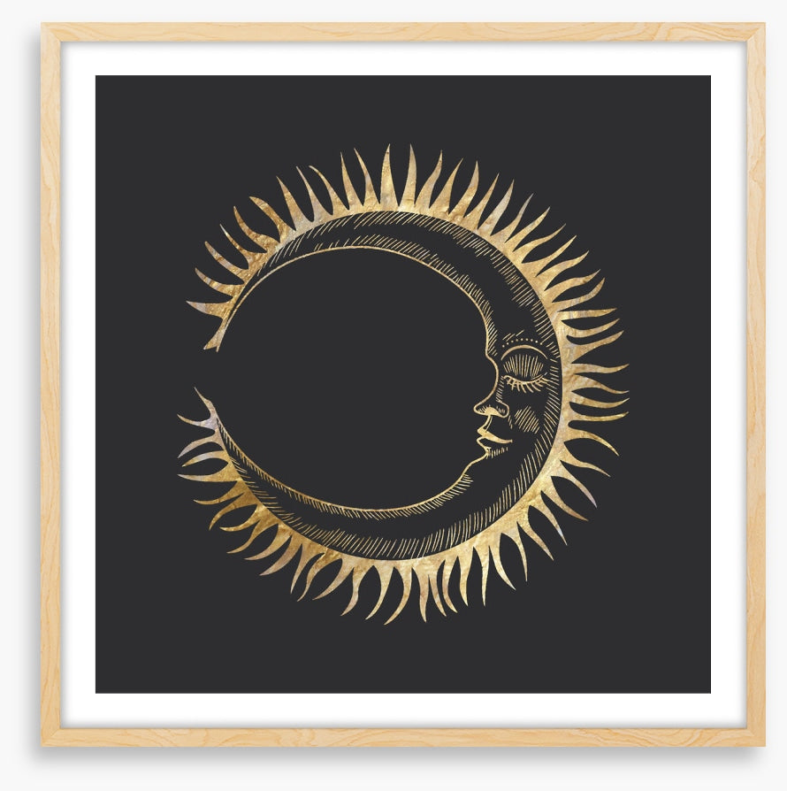 The golden moon