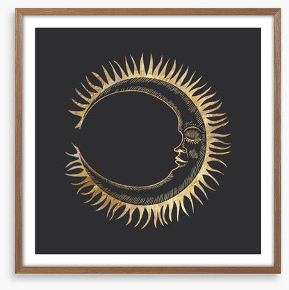 The golden moon