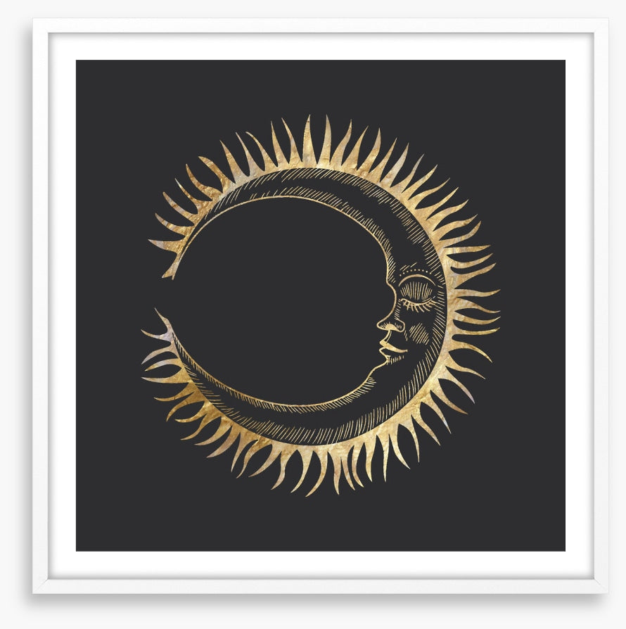 The golden moon