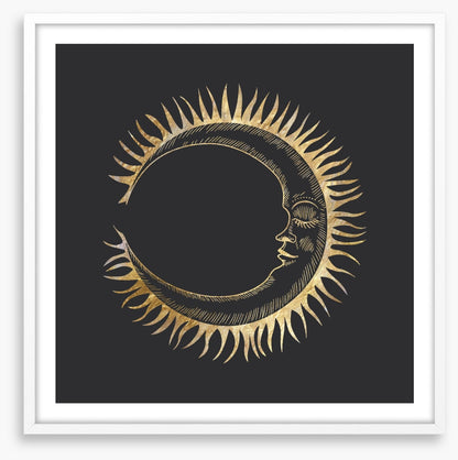 The golden moon