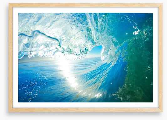 Crashing ocean wave