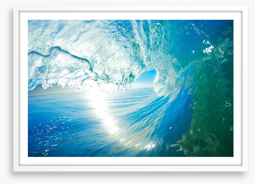Crashing ocean wave