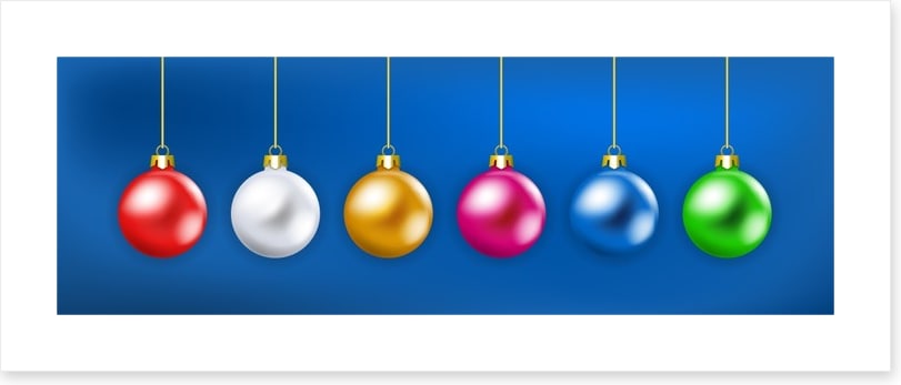 Christmas rainbow
