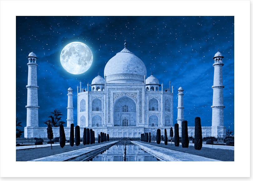 Taj Mahal moonlight