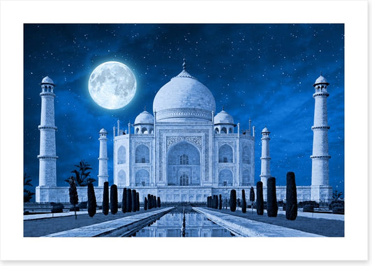 Taj Mahal moonlight