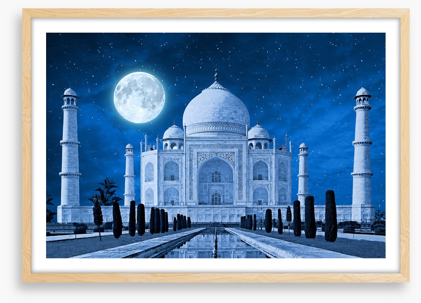 Taj Mahal moonlight