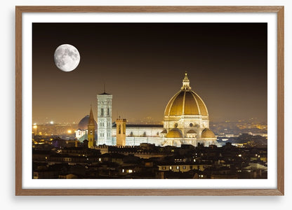 The moon over Florence