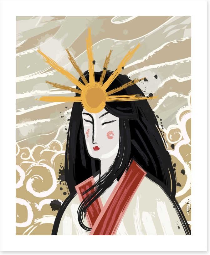 Shinto sun goddess
