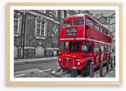 Retro red bus