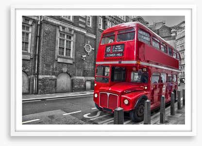 Retro red bus