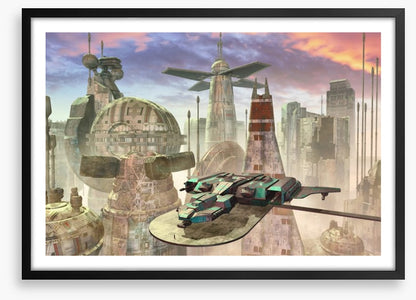 Above the sandstone city