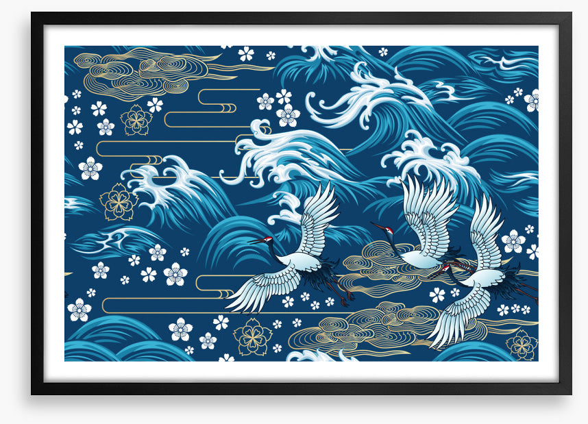 Swirling sea flight