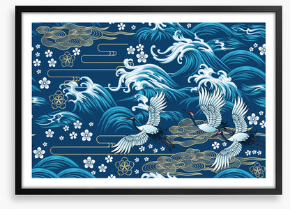 Swirling sea flight