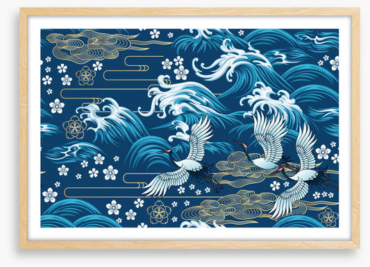 Swirling sea flight