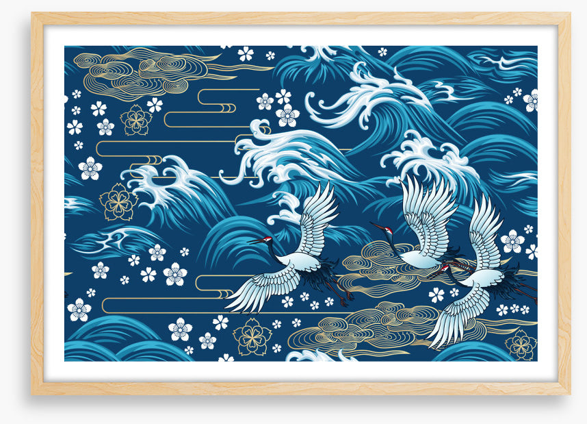 Swirling sea flight