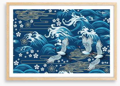 Swirling sea flight