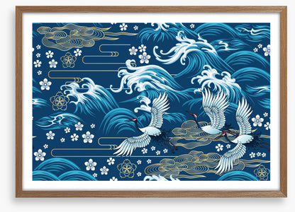Swirling sea flight