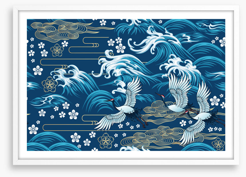 Swirling sea flight