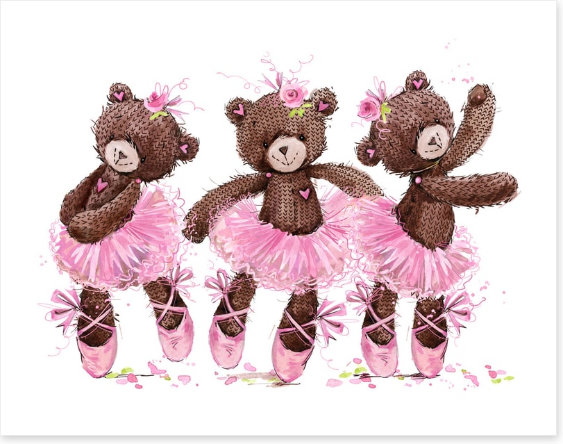 Ballet bear trio