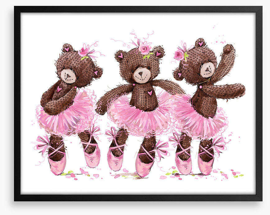 Ballet bear trio