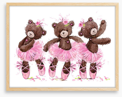 Ballet bear trio