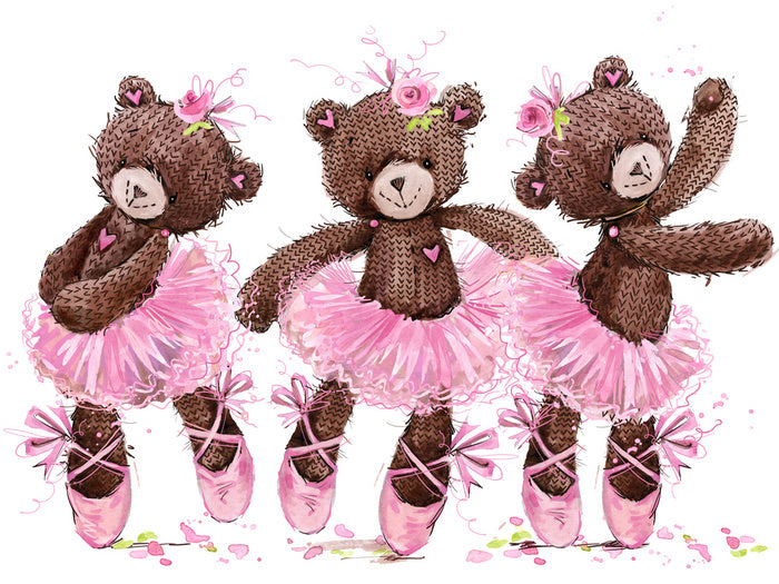 Ballet bear trio