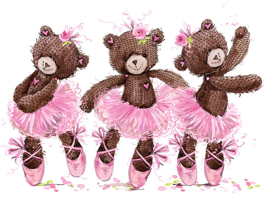 Ballet bear trio