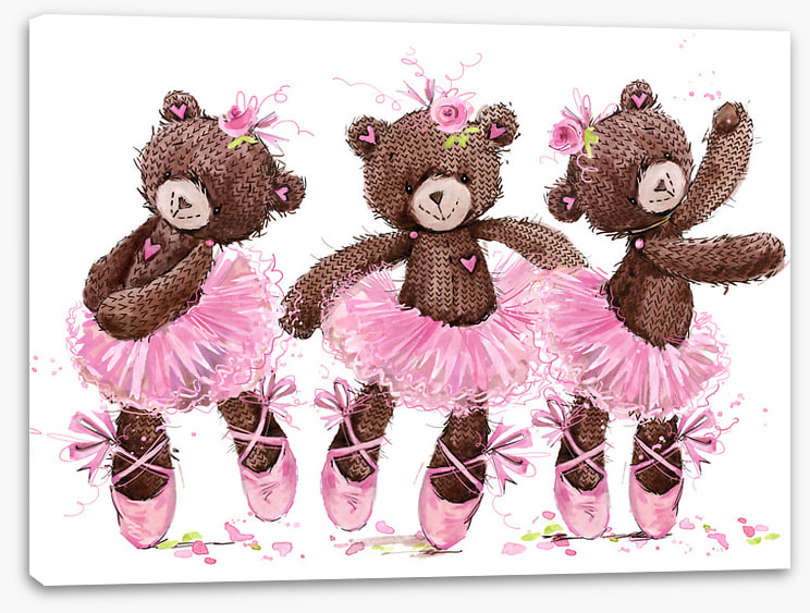 Ballet bear trio
