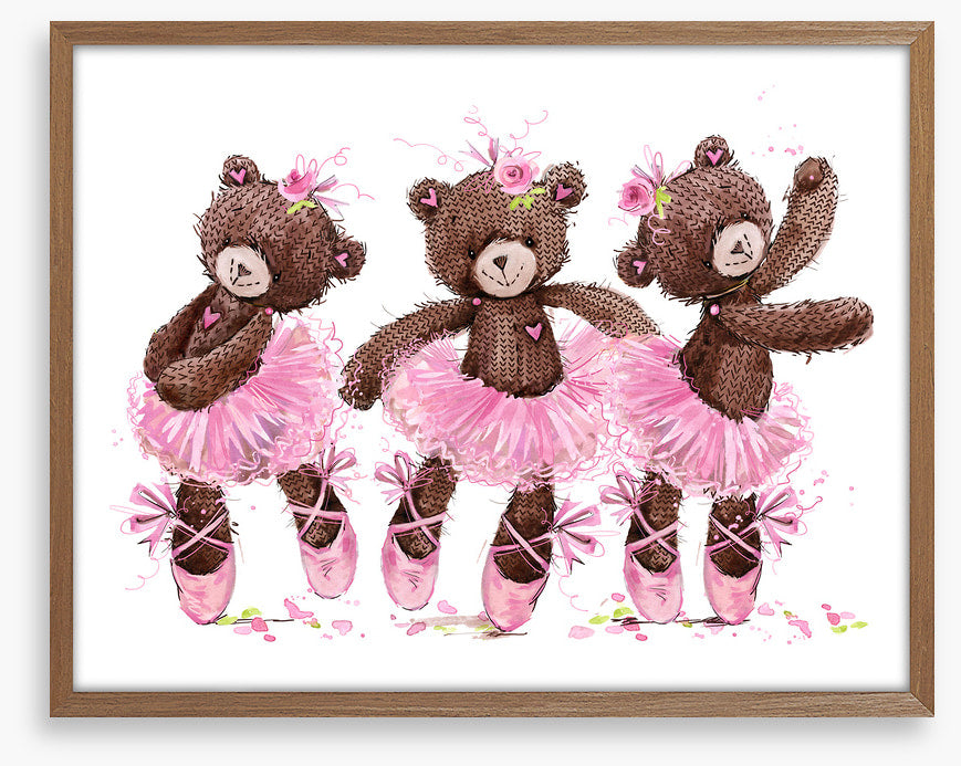 Ballet bear trio