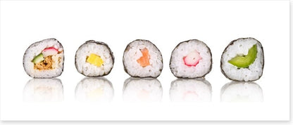 Sushi slice panoramic