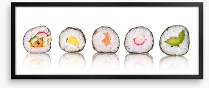 Sushi slice panoramic