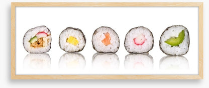 Sushi slice panoramic
