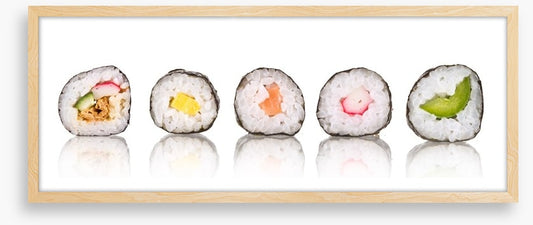 Sushi slice panoramic