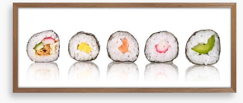 Sushi slice panoramic