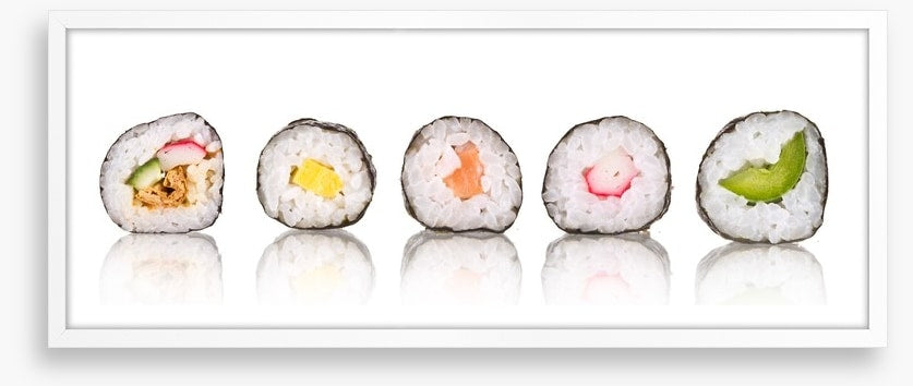 Sushi slice panoramic