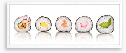 Sushi slice panoramic