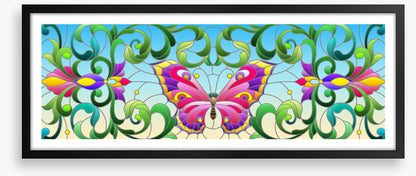 Butterfly leaves window