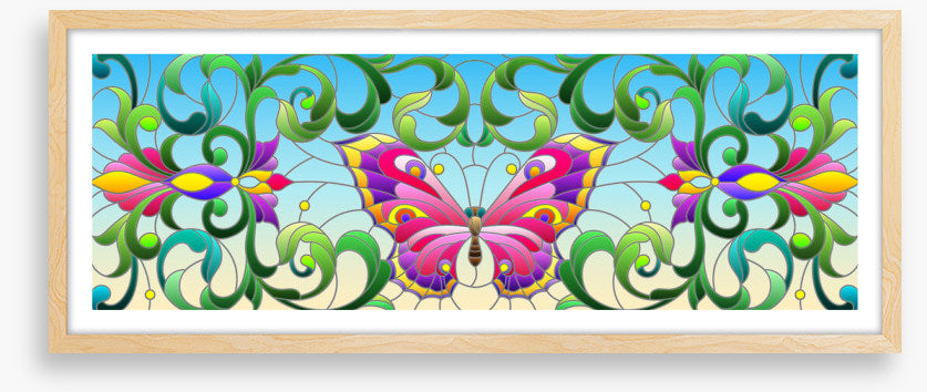 Butterfly leaves window