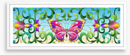 Butterfly leaves window