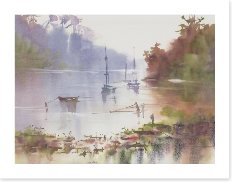 Moored in the mist