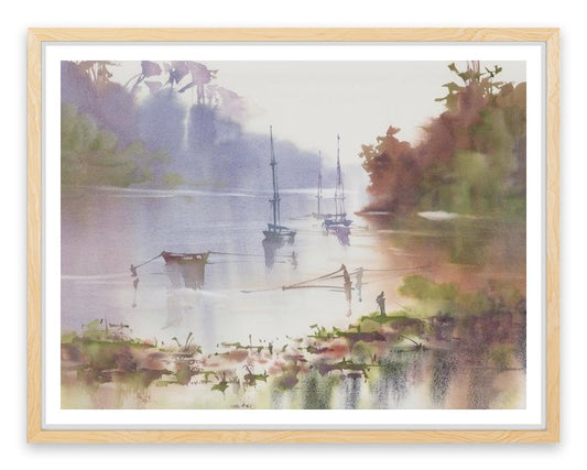 Moored in the mist