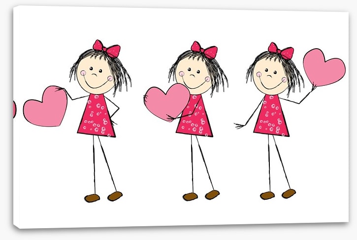 With love and hearts