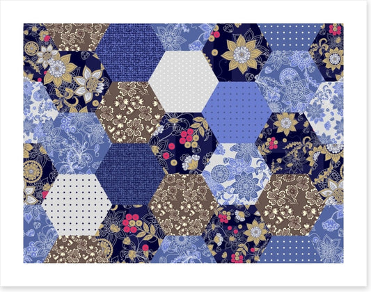 Moonlight blues patchwork