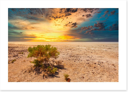 Salt lake sunset