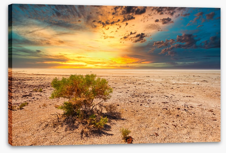 Salt lake sunset