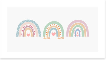 Rainbow love trio