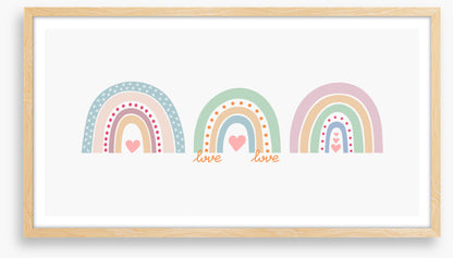 Rainbow love trio