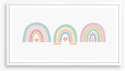 Rainbow love trio