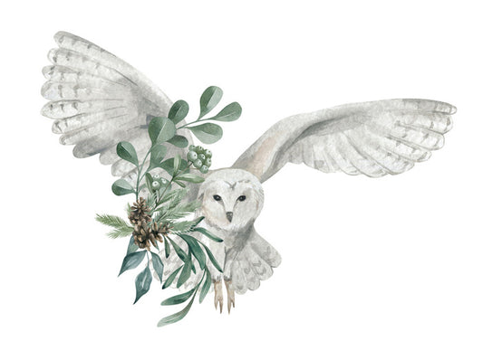 Snowy owl spruce